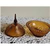 Image 5 : Amber Glass Hen on Nest Covered Dish