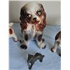 Image 3 : 3 Ceramic Dog Figurines and 1 Metal Dog Figurine