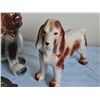 Image 4 : 3 Ceramic Dog Figurines and 1 Metal Dog Figurine