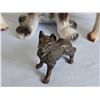 Image 5 : 3 Ceramic Dog Figurines and 1 Metal Dog Figurine