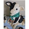Image 3 : 8 Black and White Cow Figurines Resin with Holiday Accents