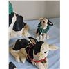 Image 4 : 8 Black and White Cow Figurines Resin with Holiday Accents