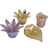 Image 3 : 4 Pulled Feather Art Glass Vases and Bowl