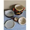 Image 6 : Ceramic Chili Pepper Cookie Jar With Pyrex Dishes and Serving Accessories