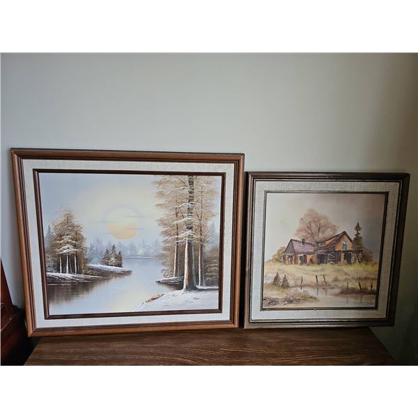 Framed Signed Landscape Oil Paintings Eddy & Sturgeon