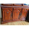 Image 4 : Wooden China Cabinet with Glass Doors and Shelves
