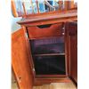 Image 6 : Wooden China Cabinet with Glass Doors and Shelves