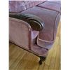 Image 3 : Mahogany Carved Frame Tufted Velvet Sofa