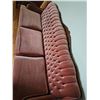 Image 5 : Mahogany Carved Frame Tufted Velvet Sofa