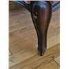 Image 7 : Upholstered Armchair with Carved Wood Detail