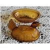 Image 3 : Amber Glass Hen on Nest Covered Dish