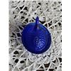 Image 4 : Cobalt Blue Glass Hen on Nest Covered Dish Minature