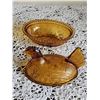 Image 4 : Amber Glass Hen on Nest Covered Dish
