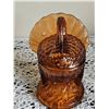 Image 2 : Amber Glass Turkey Covered Candy Dish