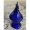 Image 2 : Cobalt Blue Glass Rooster Covered Dish