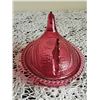 Image 3 : Ruby Red Pressed Glass Hen on Nest Covered Dish