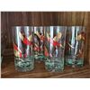 Image 3 : Mid-Century Bird Motif Glassware Set, Assorted Pieces