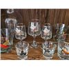 Image 5 : Mid-Century Bird Motif Glassware Set, Assorted Pieces