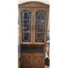 Image 1 : Wood Laminate China Cabinet with Glass Doors