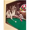 Image 4 : Framed "Dogs Playing Pool" Print by Fortune & Frame