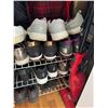 Image 9 : Closet Contents: Outerwear, Footwear, Storage Bins, and Small Appliances