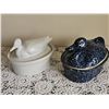 Image 3 : Ceramic Duck-Shaped Covered Dishes