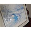 Image 2 : Framed Winter Landscape Print with Matting