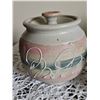 Image 2 : Randy G. Daniels Pottery Jar, Bowl, and Utensil Holder Set