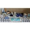 Image 1 : Blue and White Kitchenware and Tableware Items