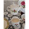 Image 7 : Decorative and Floral Pattern China Plates and Teapots