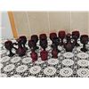 Image 3 : Avon Cape Cod Ruby Red Glassware Collection, 14 Pieces