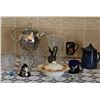 Image 1 : Kitchenware Lot: Princess House Teapot, Glassware, Mugs