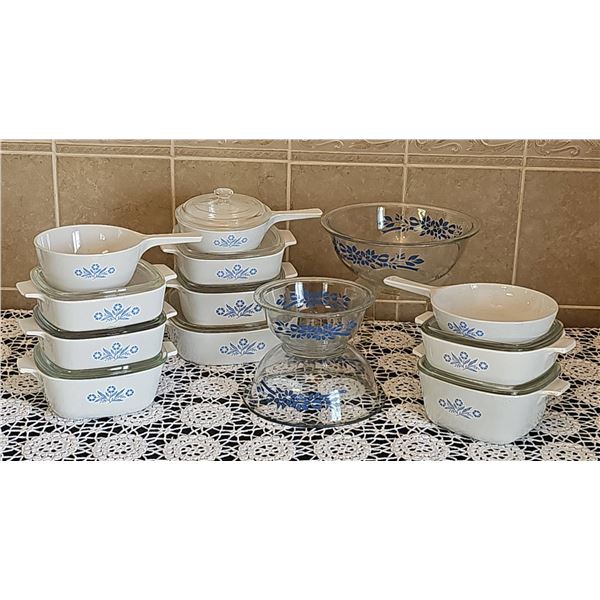 CorningWare Blue Cornflower Bakeware Set, 10 Pieces with Lids