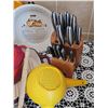 Image 3 : Kitchenware Lot with Knives, Cookware, and Tools