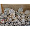 Image 7 : Fine China Floral Tea and Dinnerware Set