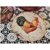 Image 7 : Pyrex Vision Cranberry Glass Cookware Lot with Rooster Trivets