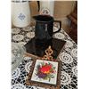 Image 4 : Kitchenware Bundle With Storage Jars, Corning Ware Percolator, and Covered Glass Dish