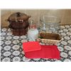 Image 1 : Kitchen Cookware and Bakeware Lot Including Pyrex, Anchor Hocking, and Starfrit