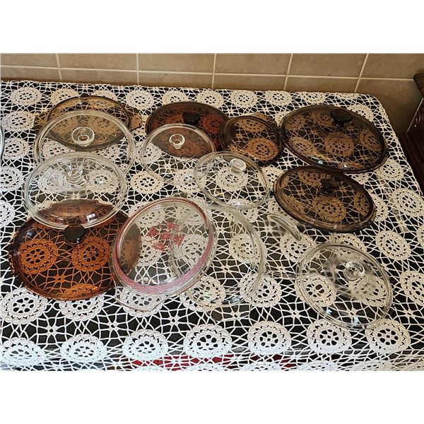 Glass Cookware and Bakeware Lids, 12 Pieces