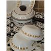 Image 4 : Stoneware Dinnerware, Corelle Plates, and Kitchen Linens Lot