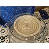 Image 6 : Nonstick Blue Speckled Cookware Set with Glass Percolator