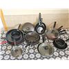 Image 2 : Nonstick Frying Pans and Pots With Glass Lids, 13 Pieces