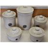 Image 1 : Medalta Stone Ware Co. Lidded Crock Canister Set, Medicine Hat AB