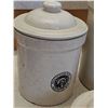Image 4 : Medalta Stone Ware Co. Lidded Crock Canister Set, Medicine Hat AB