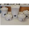 Image 7 : Medalta Stone Ware Co. Lidded Crock Canister Set, Medicine Hat AB
