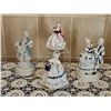Image 1 : 4 Porcelain Victorian-Style Figurines