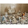 Image 1 : Porcelain Figurines and Gilded Tea Set Collection