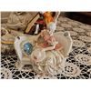 Image 2 : Porcelain Figurines and Gilded Tea Set Collection