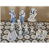 Image 2 : Porcelain Blue and White Figurine Collection, 10 Pieces
