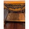 Image 3 : Solid Oak Side Tables with Carved Floral Detail